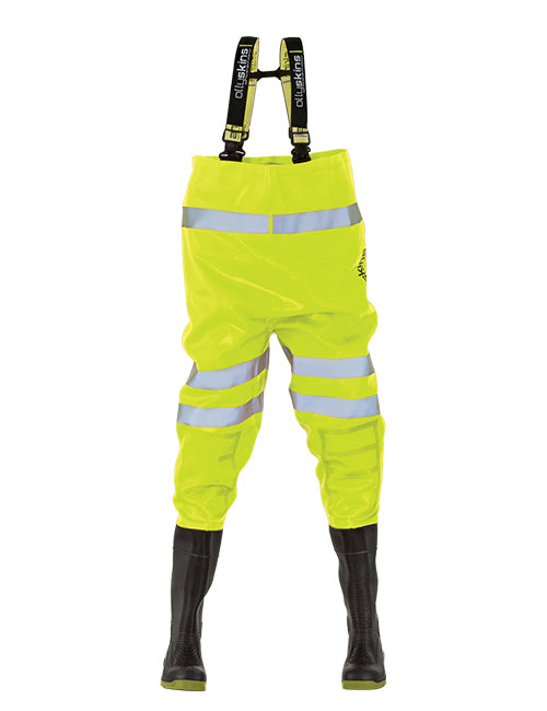 2668 Hi-Viz Yellow Safety PVC Chest Waders