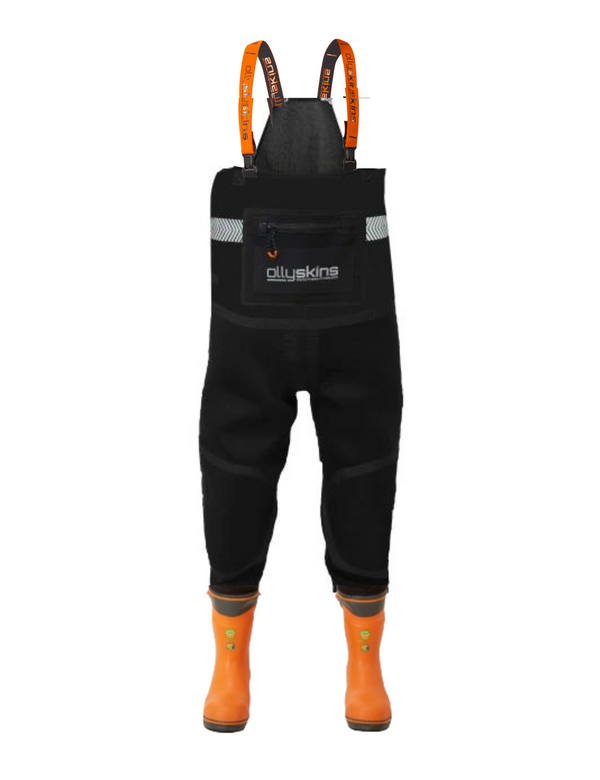 Ollyskins 5894 Trilam BUTYL Industrial Chest Wader/Husqvarna Chainsaw Boot