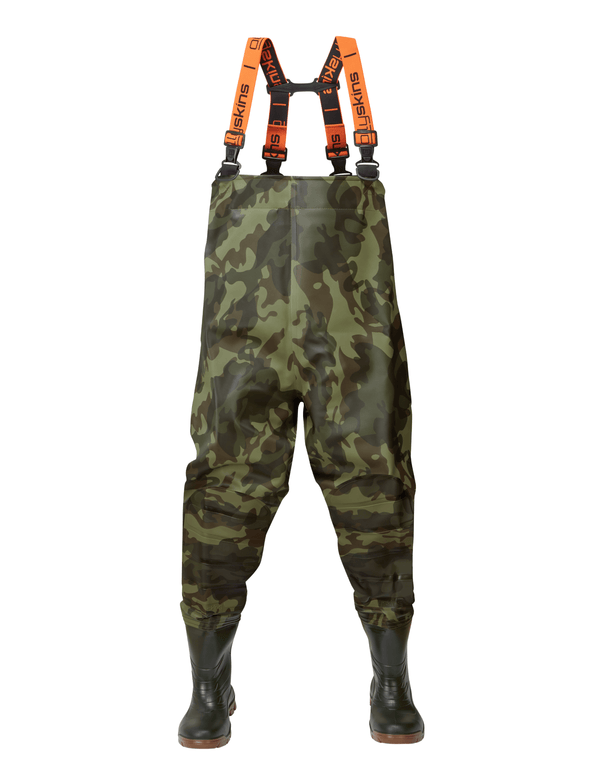 Ollyskins 2755 XT700 CAMO PVC Carp Angling Chest Wader