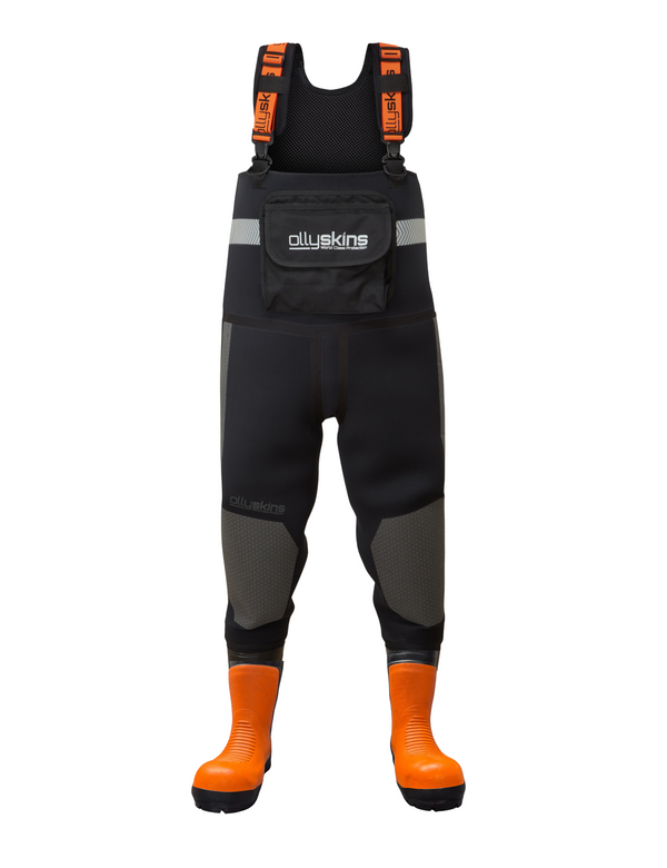 Ollyskins 5894 Trilam BUTYL Industrial Chest Wader/Husqvarna Chainsaw Boot