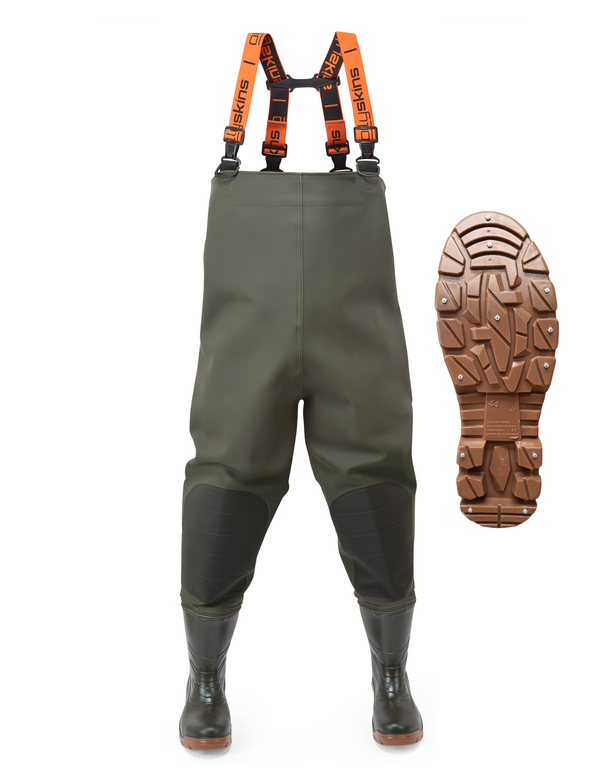 Ollyskins 2788 XT700 STUDDED PVC Sea Angling Chest Wader