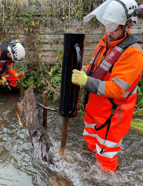 Ollyskins 2640 Hi-Viz Safety PVC Chest Waders