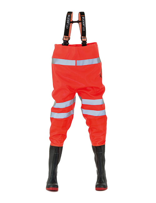 Ollyskins 2640 Hi-Viz Safety PVC Chest Waders