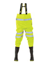 Ollyskins 2668 Hi-Viz Yellow Safety PVC Chest Waders